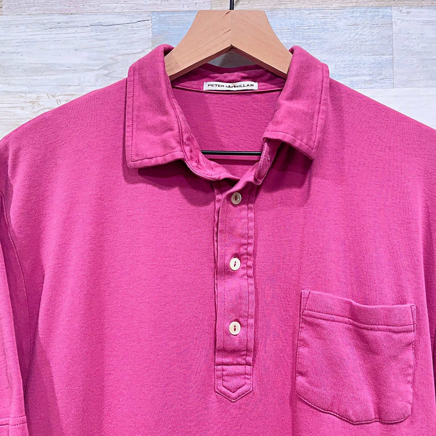 Peter Millar Peter Millar Soft Touch Golf Polo Shirt Pink Jersey Knit M Size US M / EU 48-50 / 2 - 2 Thumbnail