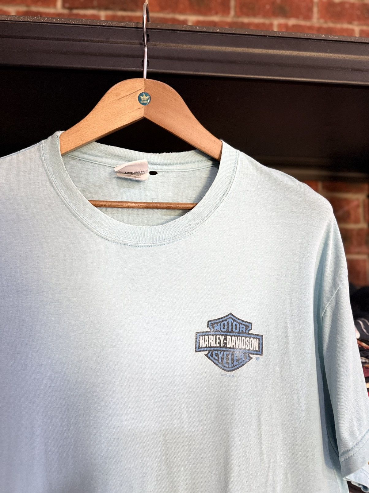 Harley Davidson × Vintage Thrashed Vintage Harley Davidson Twin Cities Faded Tee Size US L / EU 52-54 / 3 - 9 Thumbnail