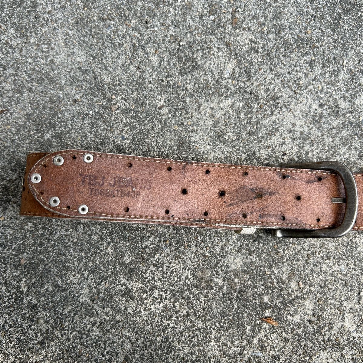 Vintage Vintage studded leather belt (Ka-pi-tal Style) Size ONE SIZE - 10 Thumbnail