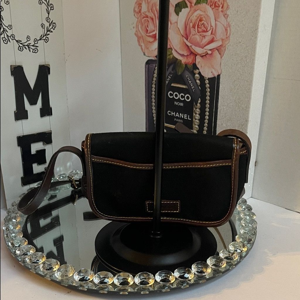 Dooney & Bourke Dooney & Burke Black Brown Crossbody Bag(missing button) Size ONE SIZE - 3 Thumbnail