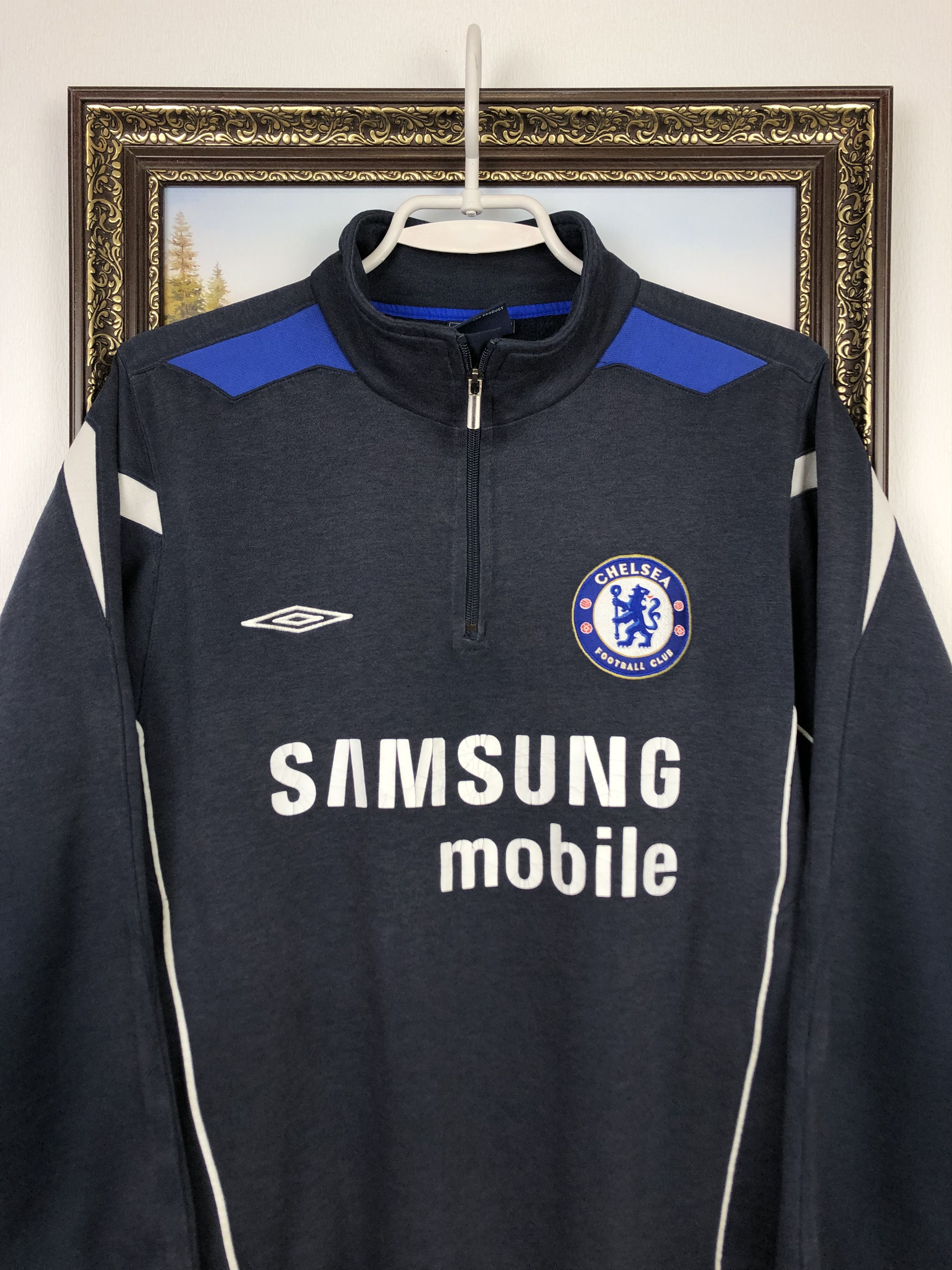Umbro Vintage Umbro Chelsea Football Sweatshirt Soccer Track Top Size US S / EU 44-46 / 1 - 2 Thumbnail