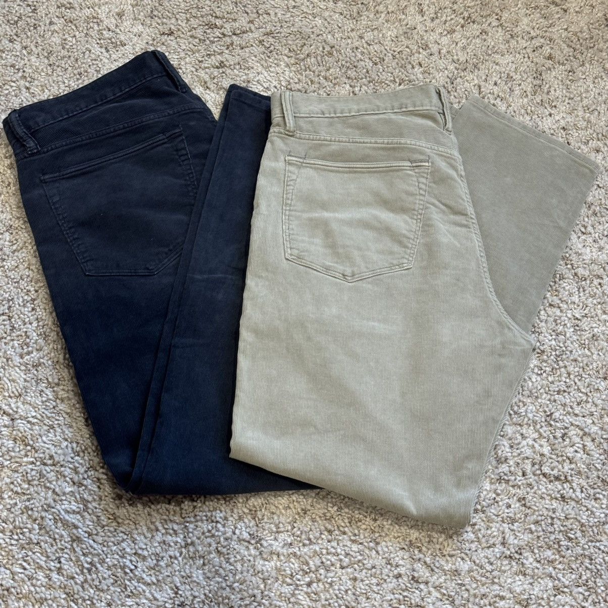 Todd Snyder Todd Snyder Corduroy Pants Slim Fit 34 x 30 Navy Tan $178 Size US 34 / EU 50 - 2 Thumbnail