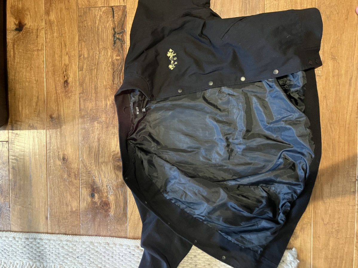 Huf Huf Kingston black bomber jacket embroidered cheetah Size US XL / EU 56 / 4 - 4 Thumbnail