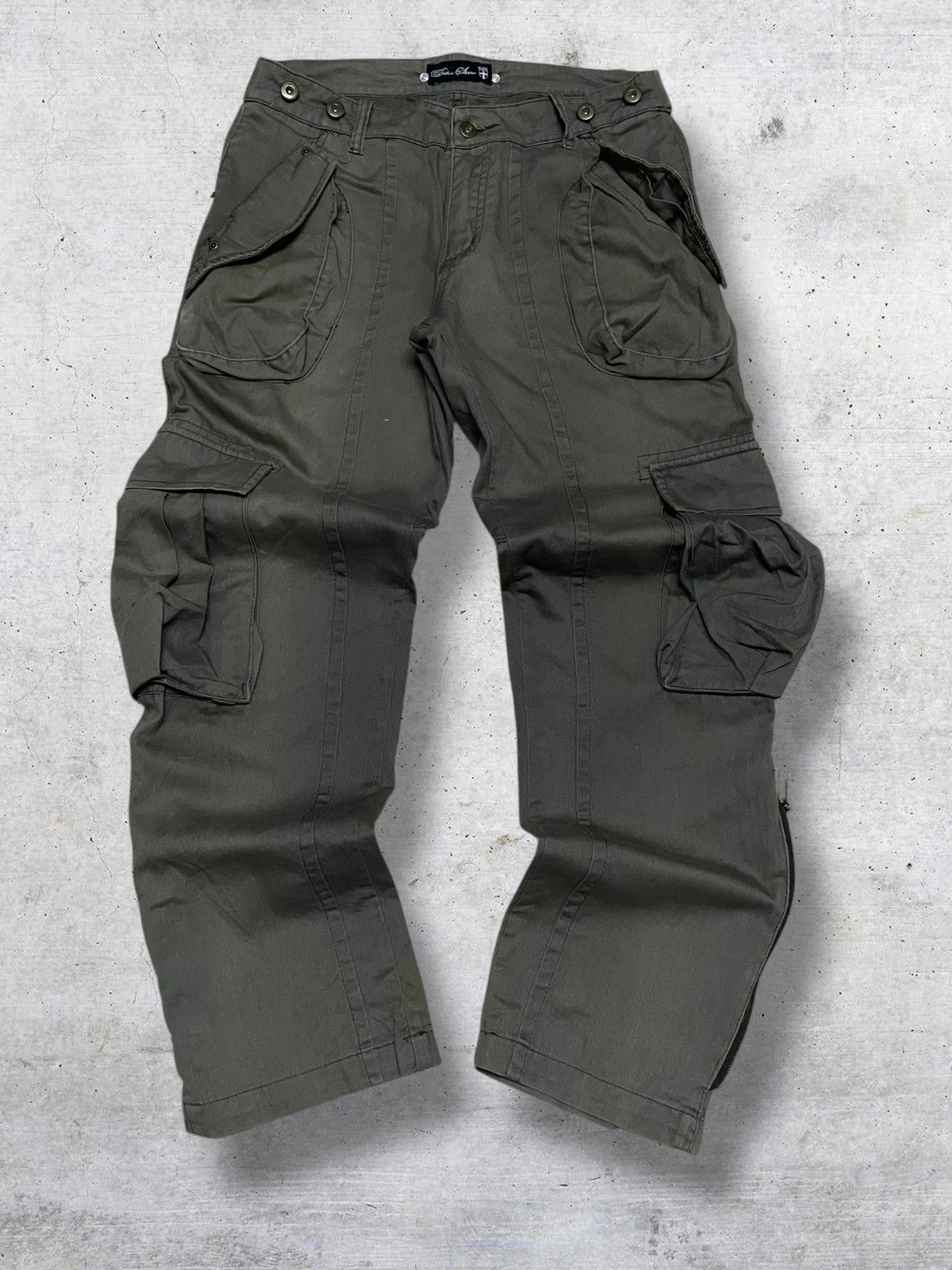Beauty Beast VINTAGE BIKE STAR JAPAN 90S UTILITY CARGO COMBAT PANT FADED Size US 30 / EU 46 - 1 Thumbnail