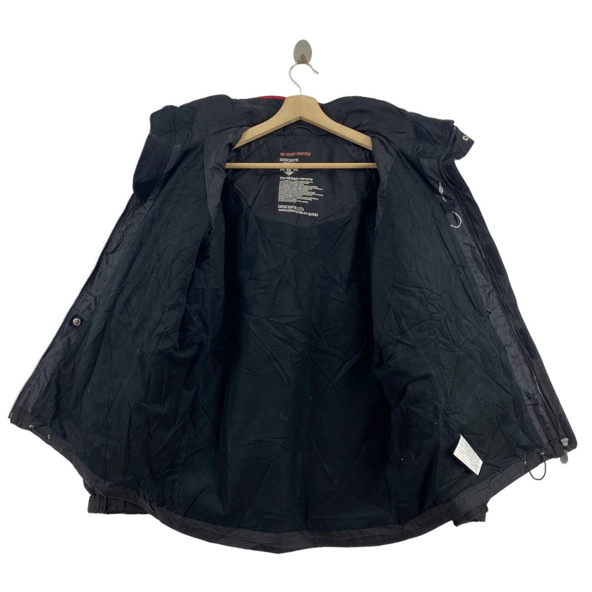 Descente × Vintage Vintage DESCENTE Multi Pockets Ski Winter Hooded Windbreaker Size US L / EU 52-54 / 3 - 6 Thumbnail