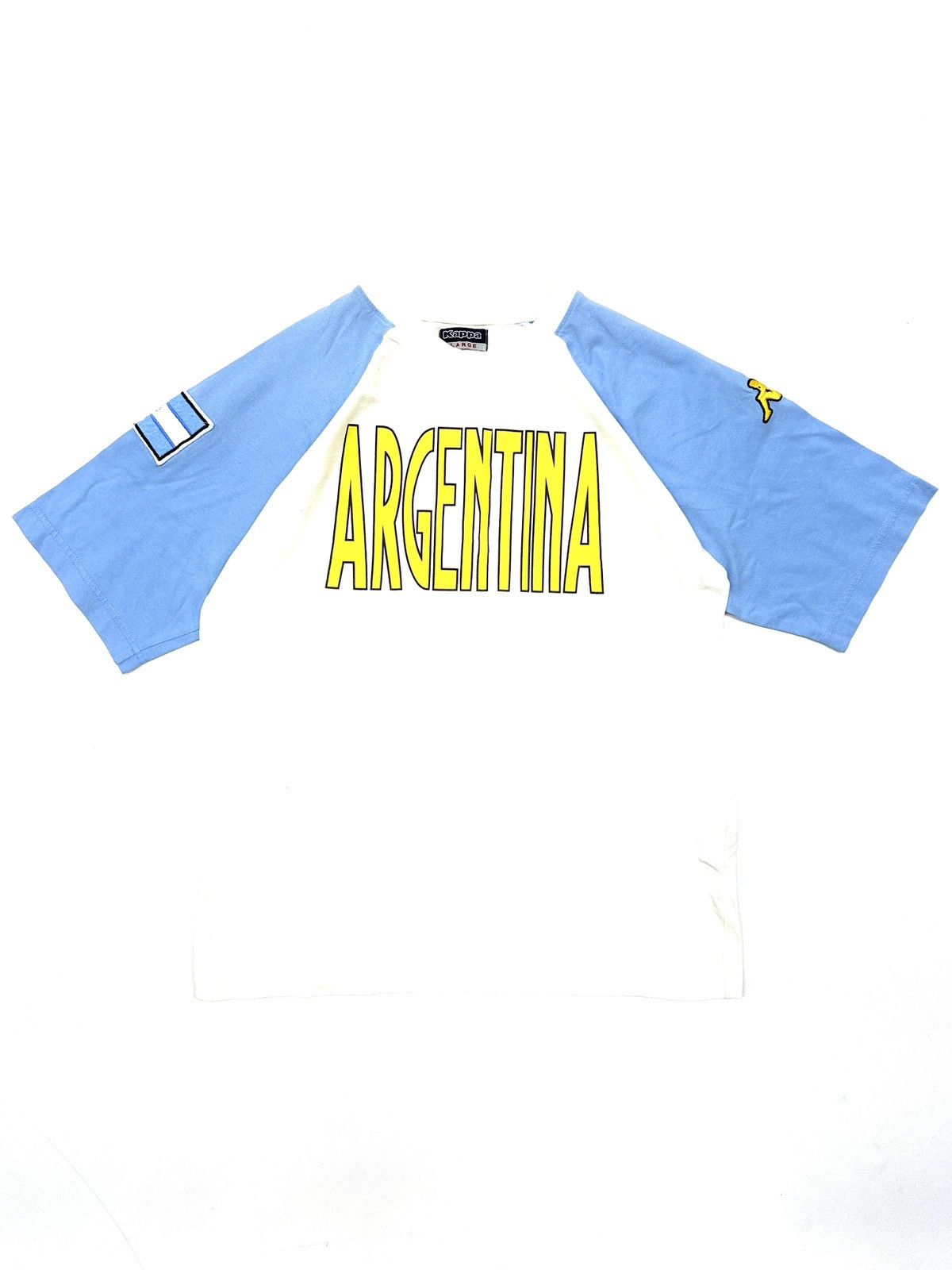 Vintage Retro 2000s Kappa Argentina Football Jersey size L