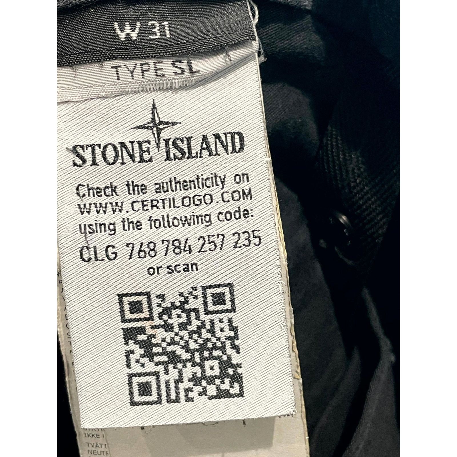 Stone Island Stone Island Cargo Black Jeans Size US 31 - 6 Thumbnail