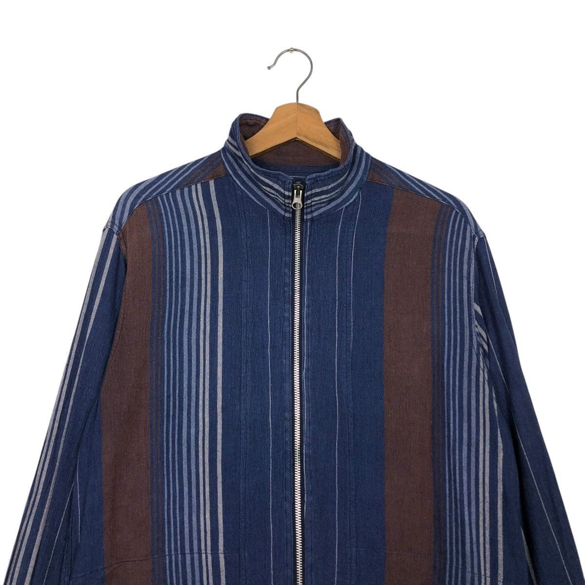 Japanese Brand 🔥VINTAGE STRIPPED CHORE JACKET LESVIS BAOIS ISSEY MIYAKE Size US M / EU 48-50 / 2 - 5 Thumbnail