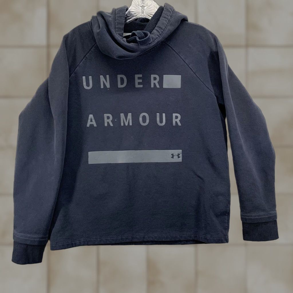 Under Armour Vintage Under Armour Women's Hoodie Cowl Neck Pullover Microfiber Sweatshirt Size Medium Charcoal Gray All Seasons Size M / US 6-8 / IT 42-44 - 1 Thumbnail