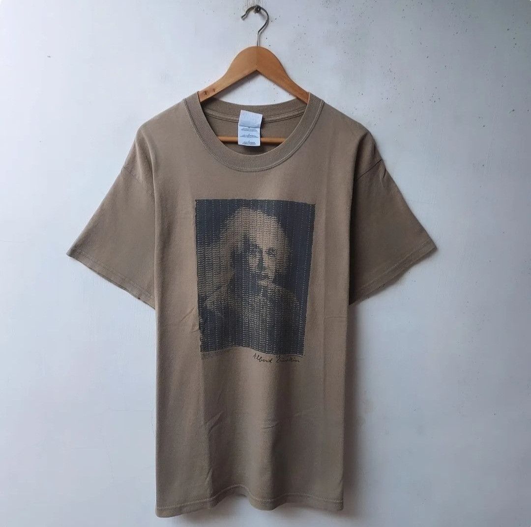 Vintage Vtg 90s Albert Einstein 'reality is merely an illusion' Size US L / EU 52-54 / 3 - 1 Thumbnail