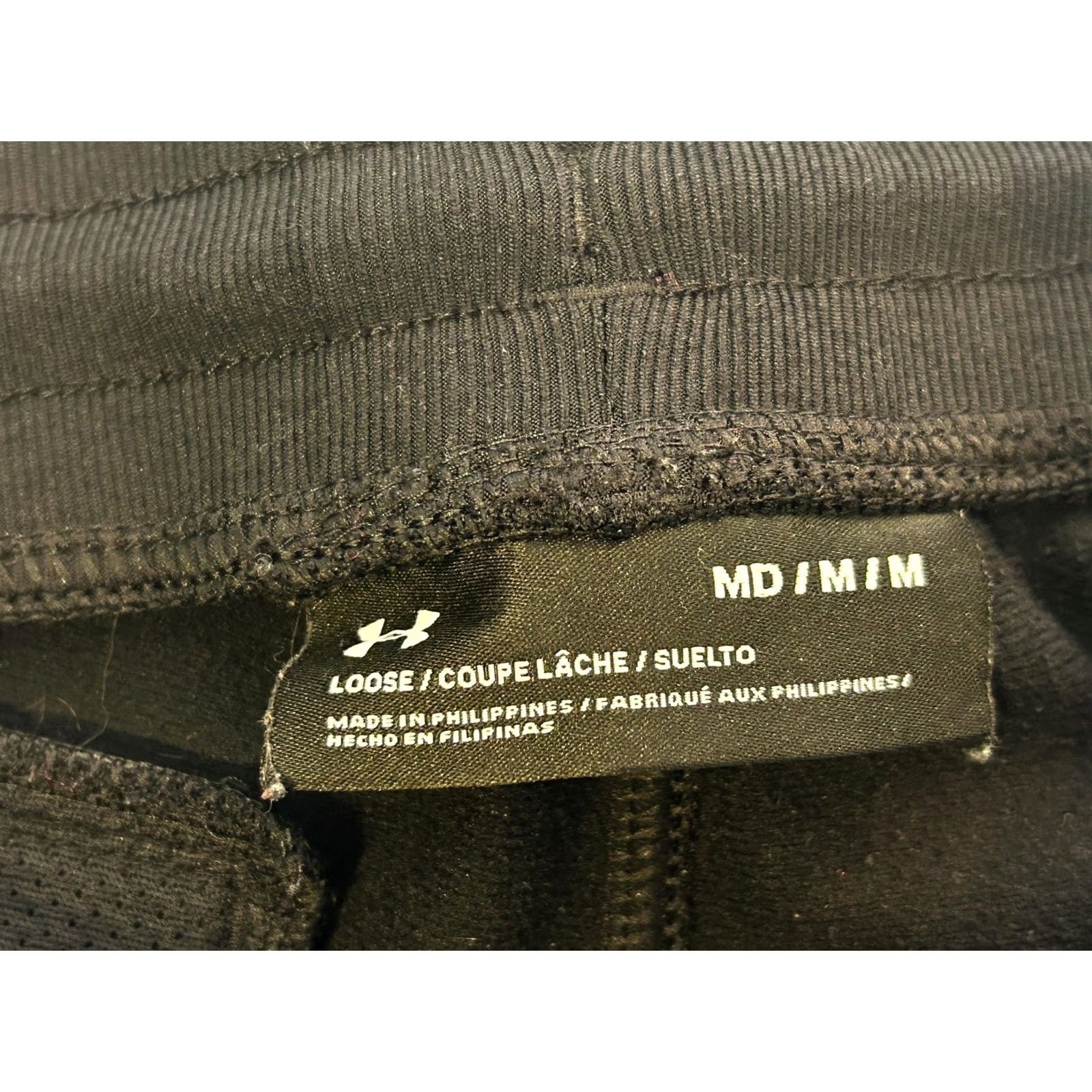 Under Armour Under Armour Jogger Pants Men M Black Knit Tapered Relaxed Pocket Zip Pocket Athletic Gym Running Casual Mens Size US 31 - 6 Thumbnail