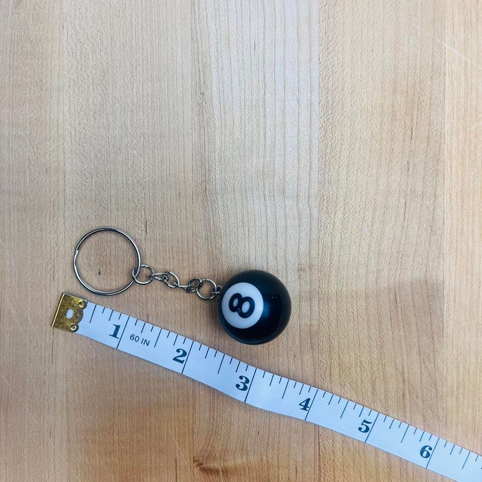 Other Y2k 2000s black 8ball keyring for keychain Size ONE SIZE - 2 Thumbnail