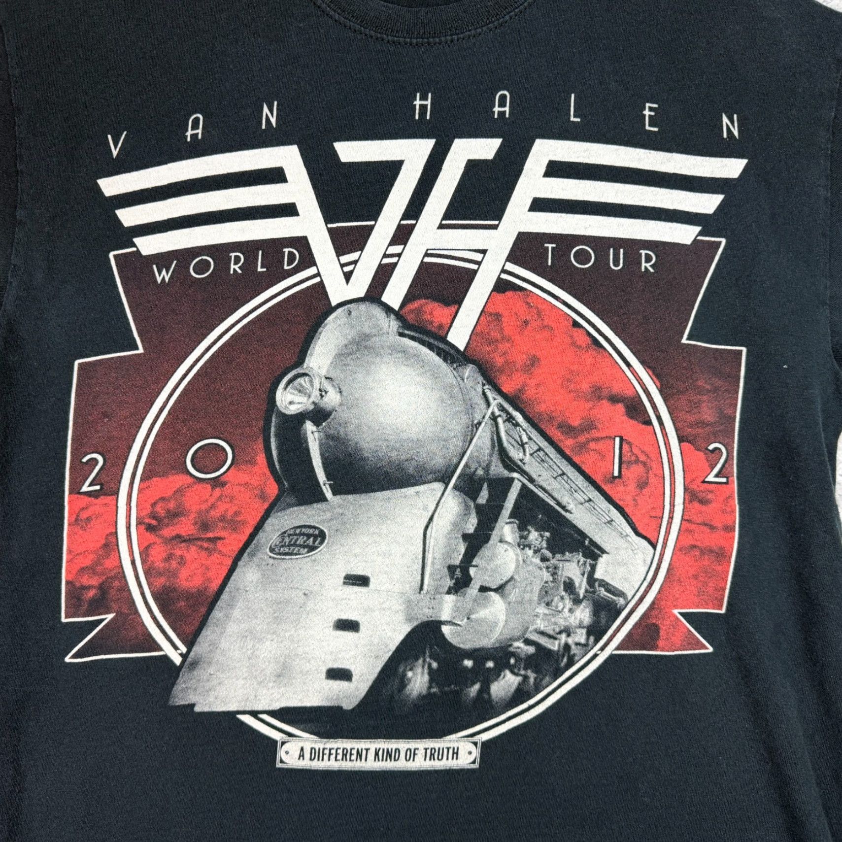 Vintage Van Halen T-Shirt Small Unisex Adults Black Double-Sided 2012 Tour A Different Kind Of Truth Concert Shirt Mens Womens Size US S / EU 44-46 / 1 - 2 Thumbnail