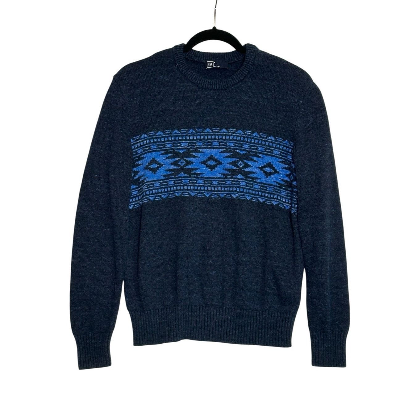 Gap GAP blue Aztec print long sleeves sweater size Small Size US S / EU 44-46 / 1 - 8 Thumbnail