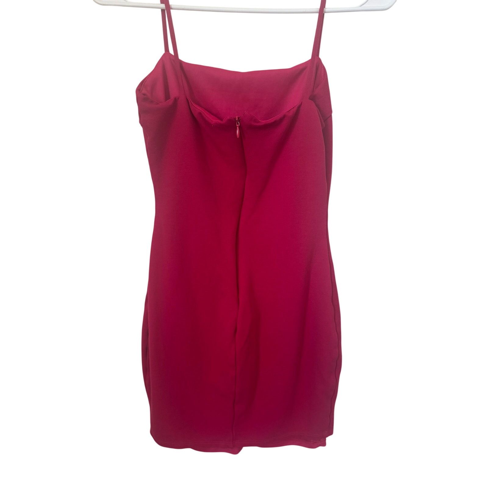 Lulus Lulus Hot Pink Bodycon Mini Dress XS Spaghetti Strap Size XS / US 0-2 / IT 36-38 - 3 Thumbnail