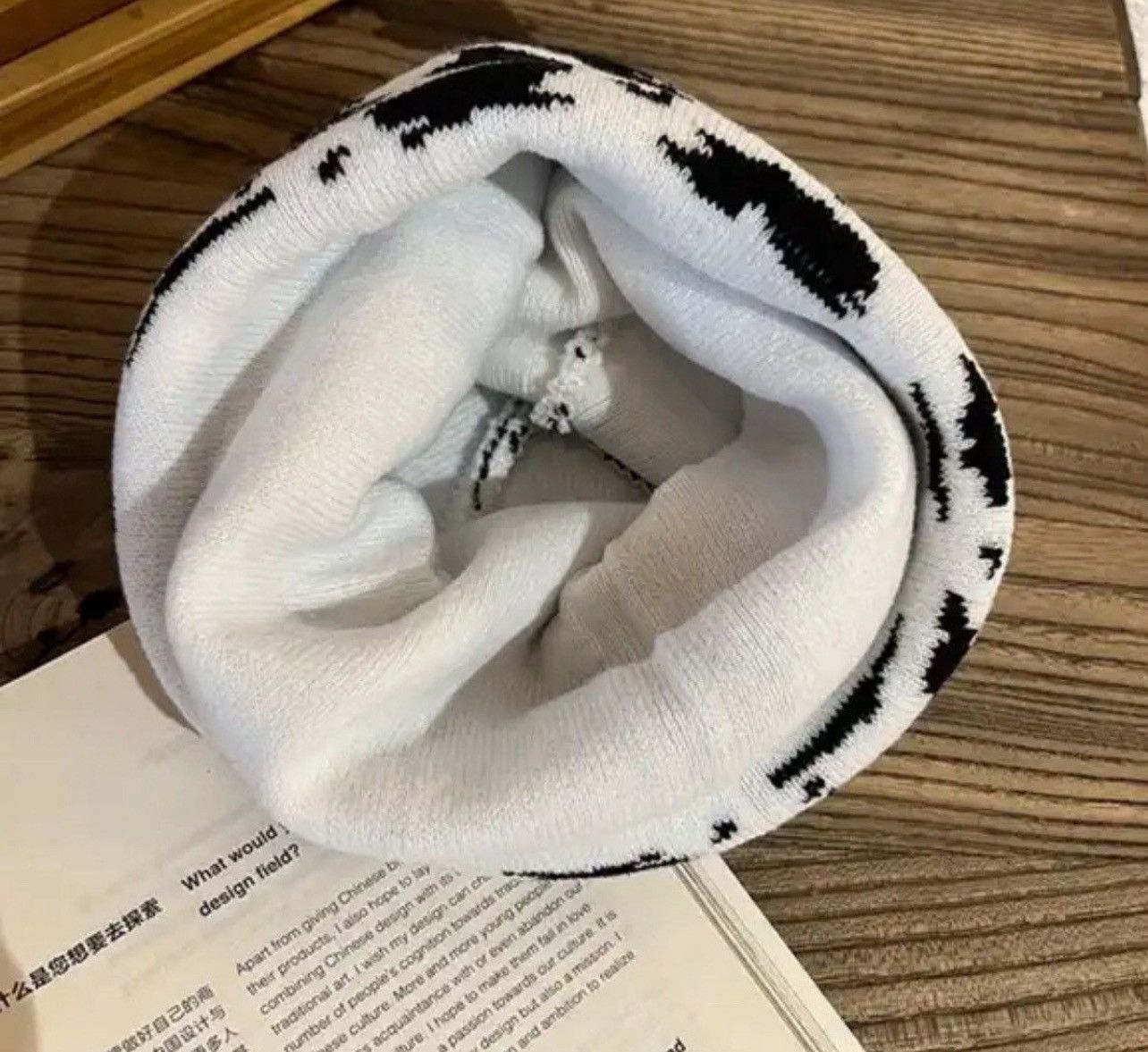 Other Black White Beanie Hat Size ONE SIZE - 2 Thumbnail