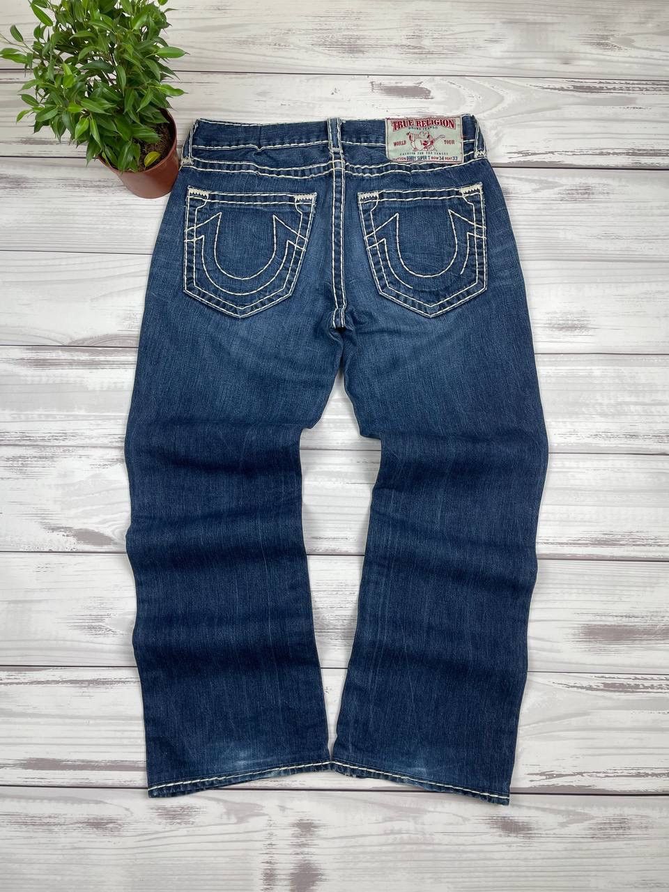True Religion TRUE RELIGION Jack Natural Super Straight Jeans Navy Size US 34 / EU 50 - 3 Thumbnail