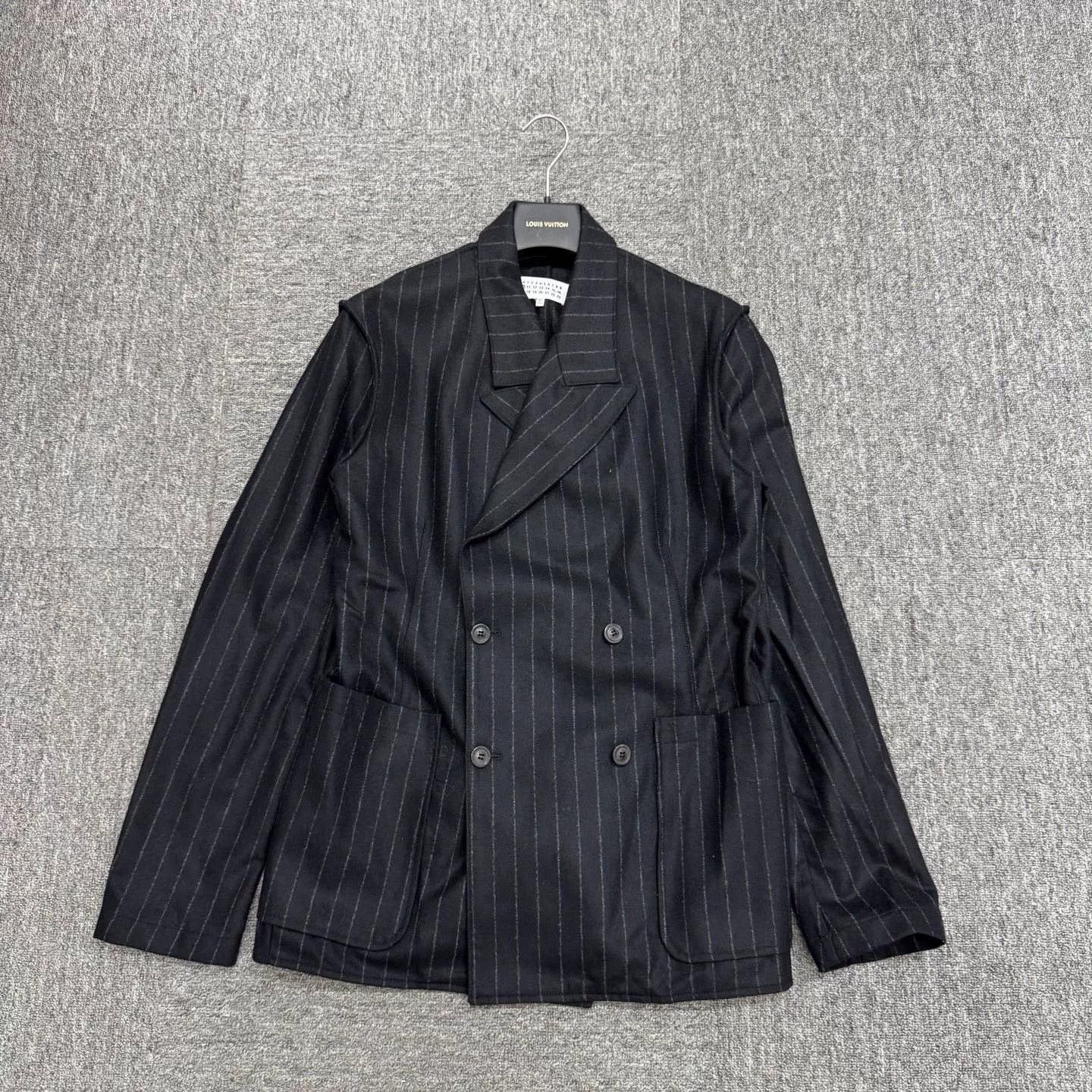 Maison Margiela Maison Margiela Striped Wool Suit Jacket. Size US L / EU 52-54 / 3 - 1 Thumbnail