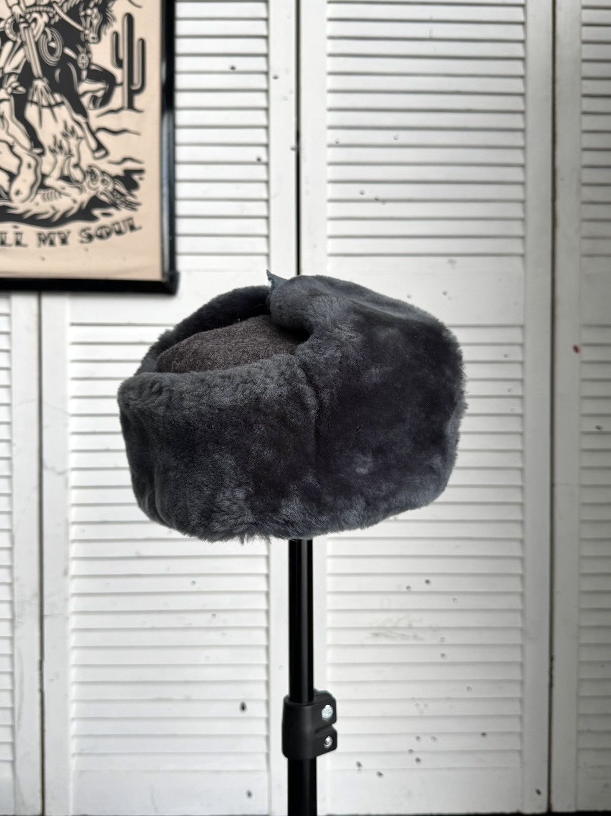 Vintage Vintage Soviet USSR Military Ushanka Fur Hat Cold War 1977 Size ONE SIZE - 5 Thumbnail