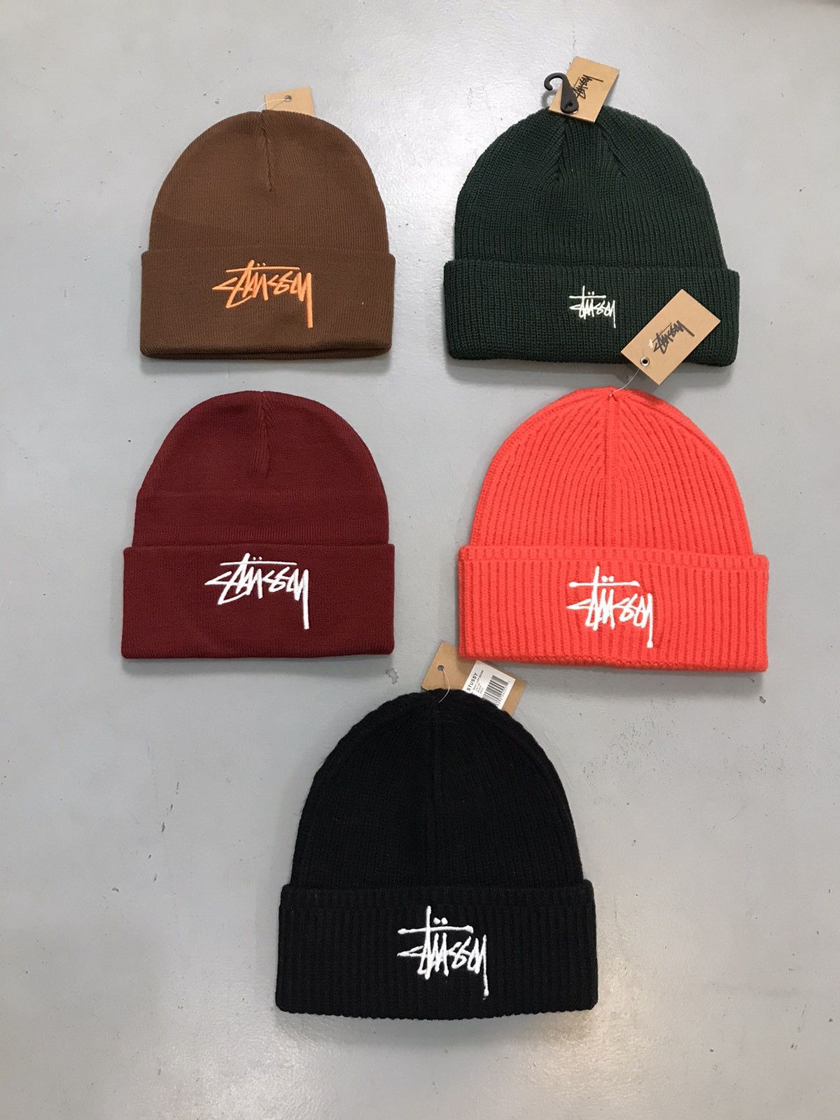 Carhartt Bundle of 10 factory leftover stussy graphic printed binnie Size ONE SIZE - 6 Thumbnail