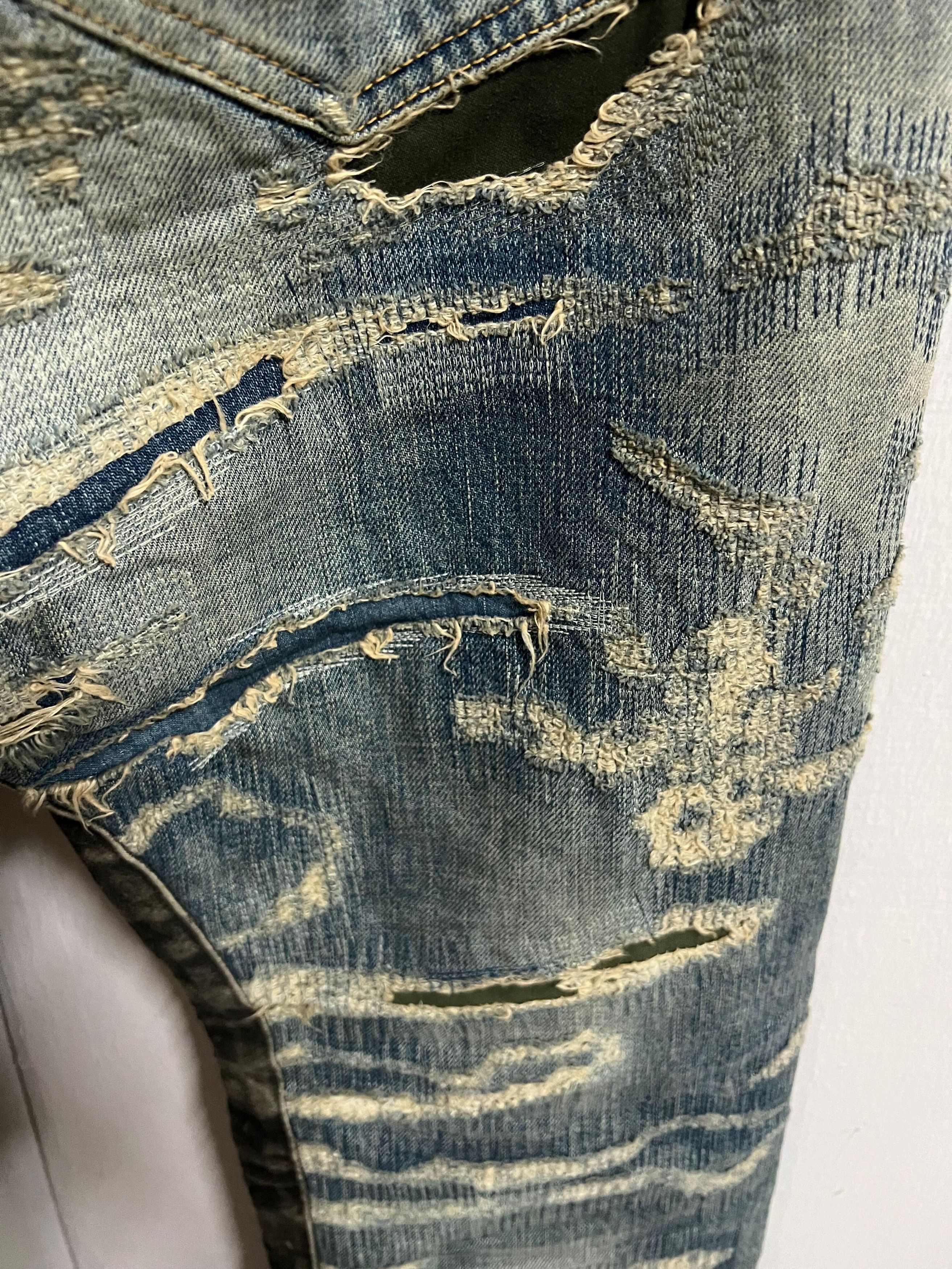 Givenchy Boro Destroyed denim jeans Size US 30 / EU 46 - 8 Thumbnail