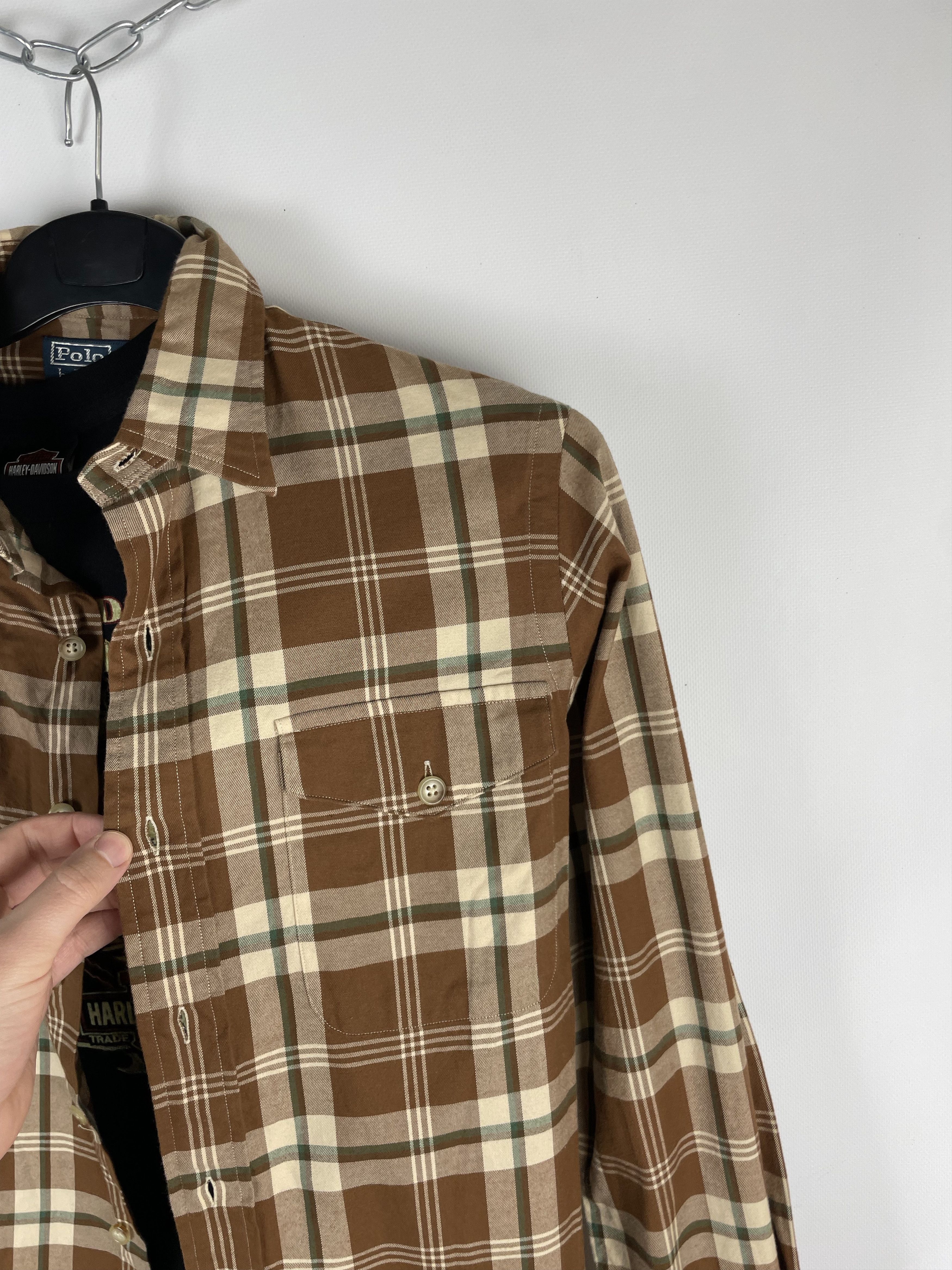 Flannel Flannel Polo Ralph Lauren Vintage Mens Shirt Size US S / EU 44-46 / 1 - 4 Thumbnail