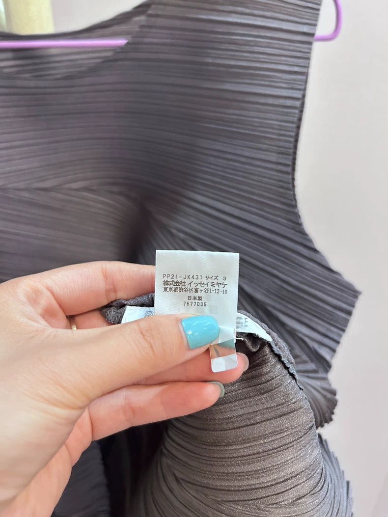 Issey Miyake Issey Miyake size:3 High-end grey spring top vest Size XS / US 0-2 / IT 36-38 - 4 Thumbnail