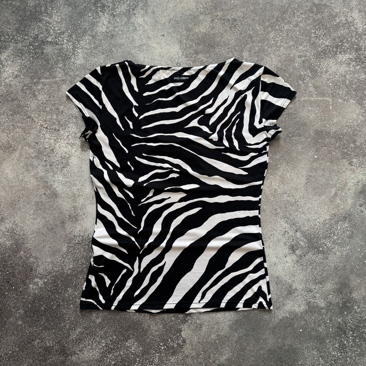 Dolce & Gabbana D&G Dolce & Gabbana Vintage Zebra Print Y2K T-Shirt Size M / US 6-8 / IT 42-44 - 8 Thumbnail