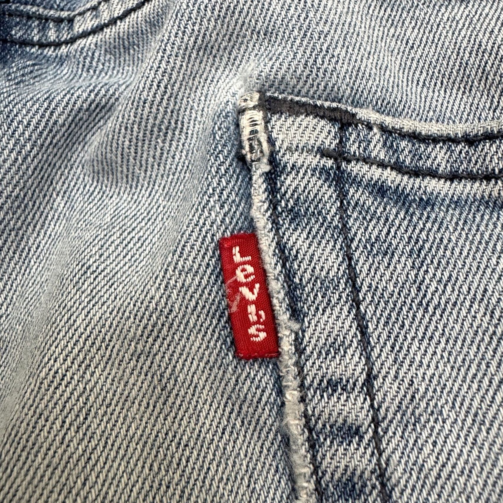 Levi's Levi's 514 Straight Denim Jeans Mens 31x30 Blue Light Wash Cotton Casual Regular Fit Size US 31 - 6 Thumbnail