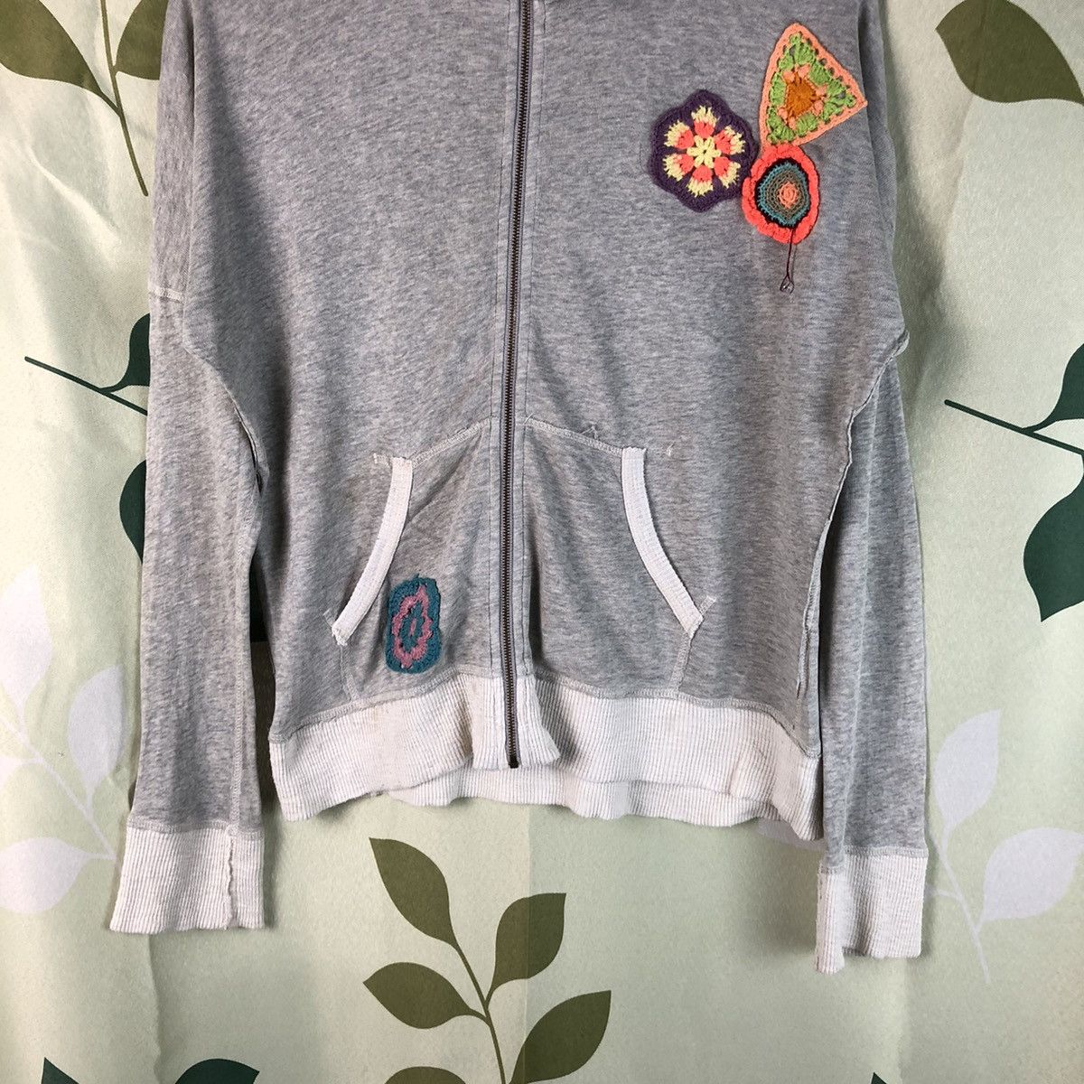 Japanese Brand Unica union made Grey Hoodie #7470 Size M / US 6-8 / IT 42-44 - 3 Thumbnail