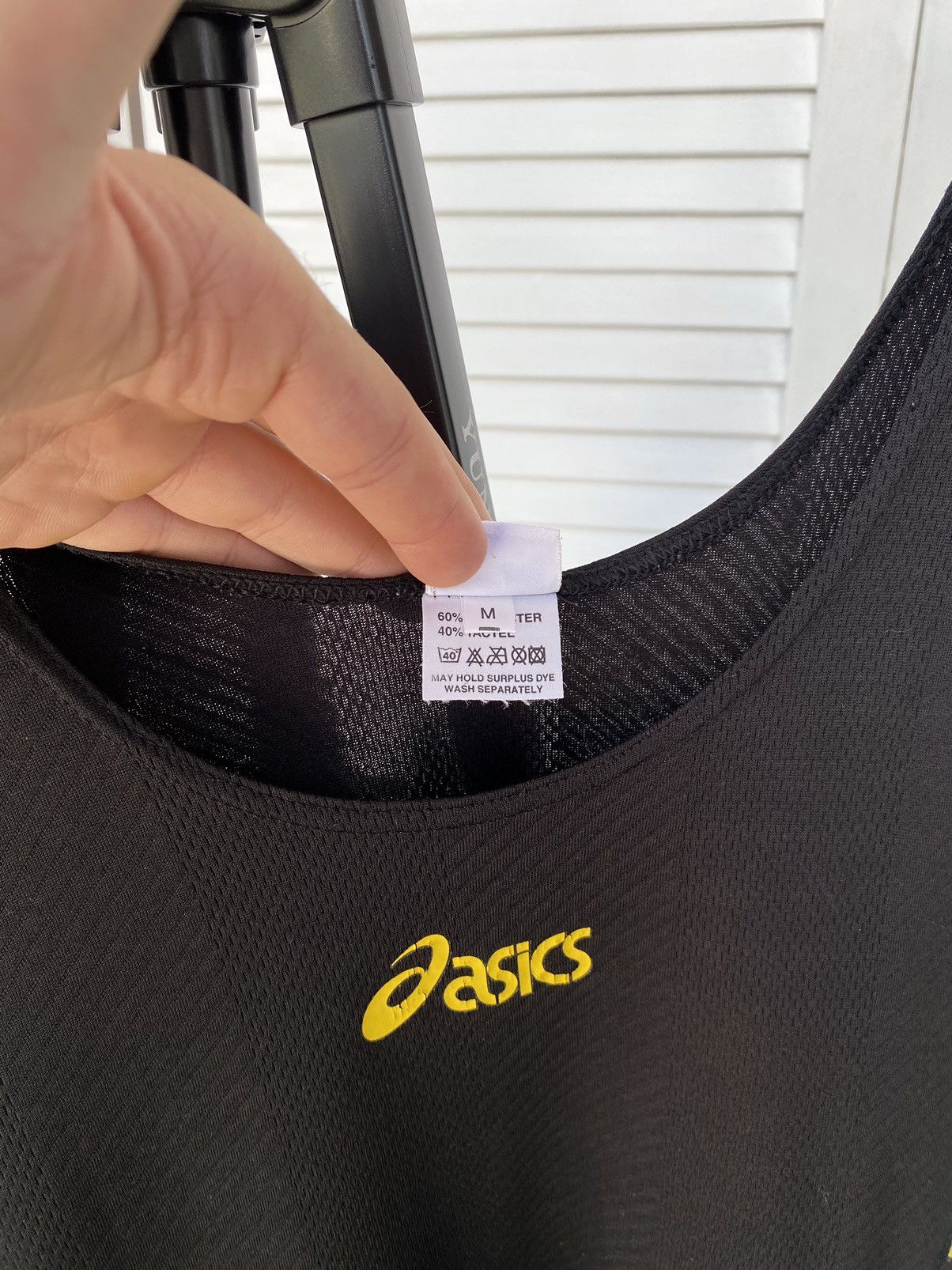 Asics × Onitsuka Tiger × Vintage Vintage Asics Duo Tech Tiger Tank Top Yellow Size US M / EU 48-50 / 2 - 6 Thumbnail