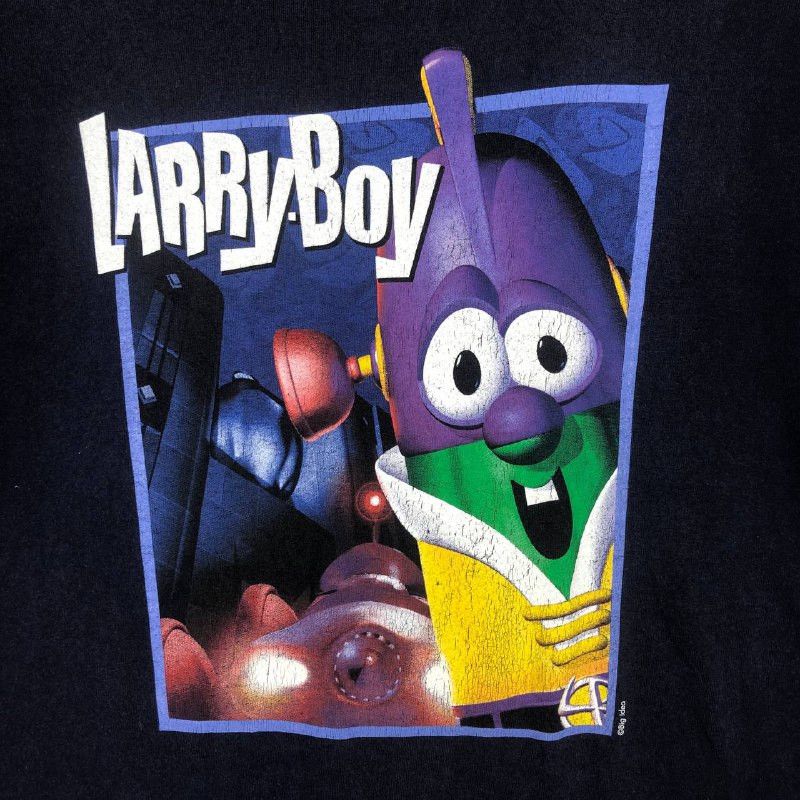 Delta Vintage VeggieTales Larry Boy T-Shirt Size US L / EU 52-54 / 3 - 6 Thumbnail