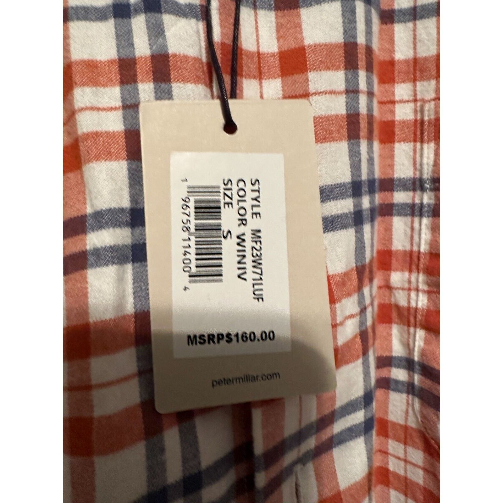 Peter Millar Peter Millar Small Red Checkered Long Sleeve Button-Down Size US S / EU 44-46 / 1 - 5 Thumbnail