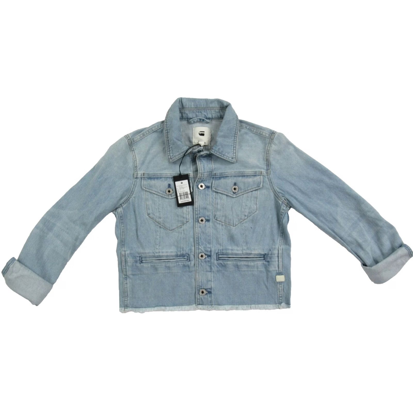 G-Star G-Star D-Staq Deconstructed Denim Jacket Light Aged M Womens Blue Denim Jacket Size M / US 6-8 / IT 42-44 - 2 Thumbnail