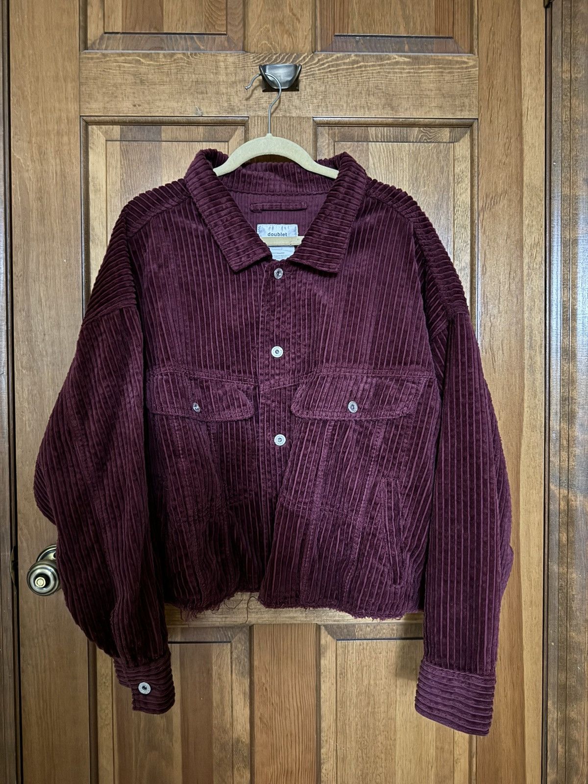 Doublet Doublet Cut Off Oversized Corduroy Trucker Jacket | Grailed