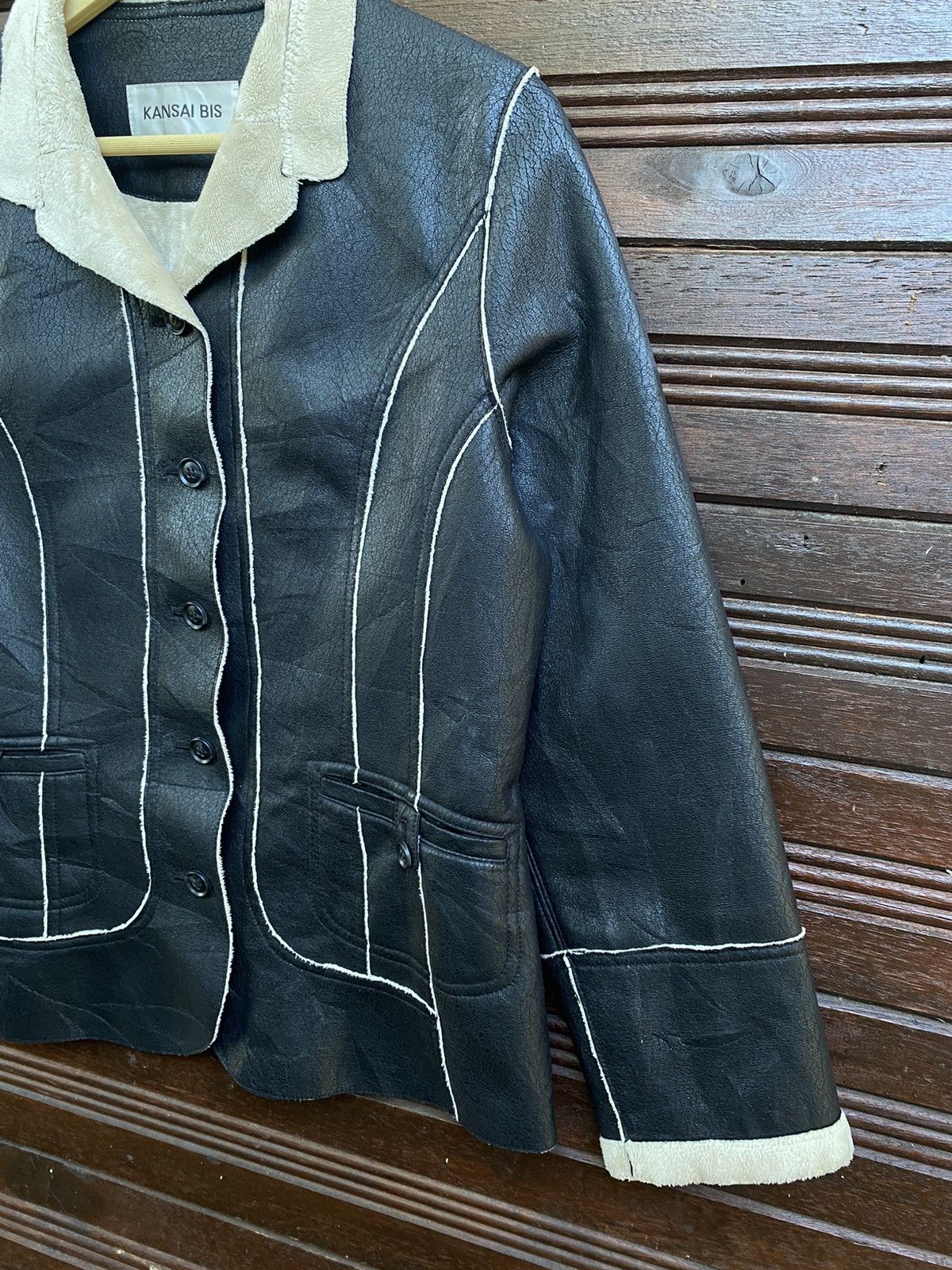 Kansai Yamamoto Rare🌟 Kansai Yamamoto Shearling Jacket Size US M / EU 48-50 / 2 - 5 Thumbnail