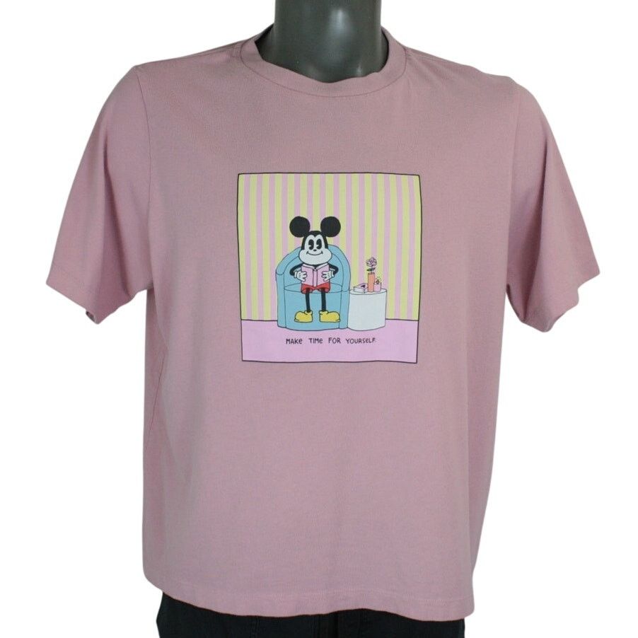 Disney × Uniqlo Disney Mickey Mouse Shirt Womens XL Pink Graphic Uniqlo Tee Size XL / US 12-14 / IT 48-50 - 1 Thumbnail