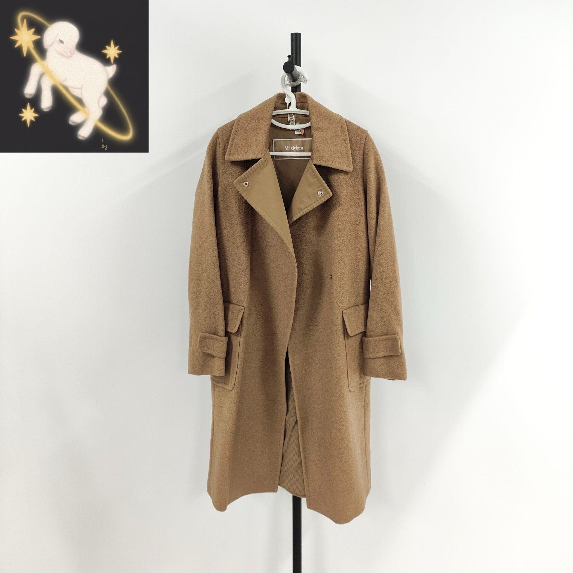 Max Mara MaxMara Brown Camel Hair Mid-Length Coat Size XS / US 0-2 / IT 36-38 - 1 Thumbnail