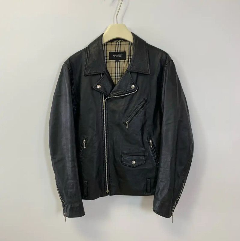 Burberry Burberry Black Leather Women's Jacket Size M / US 6-8 / IT 42-44 - 1 Thumbnail