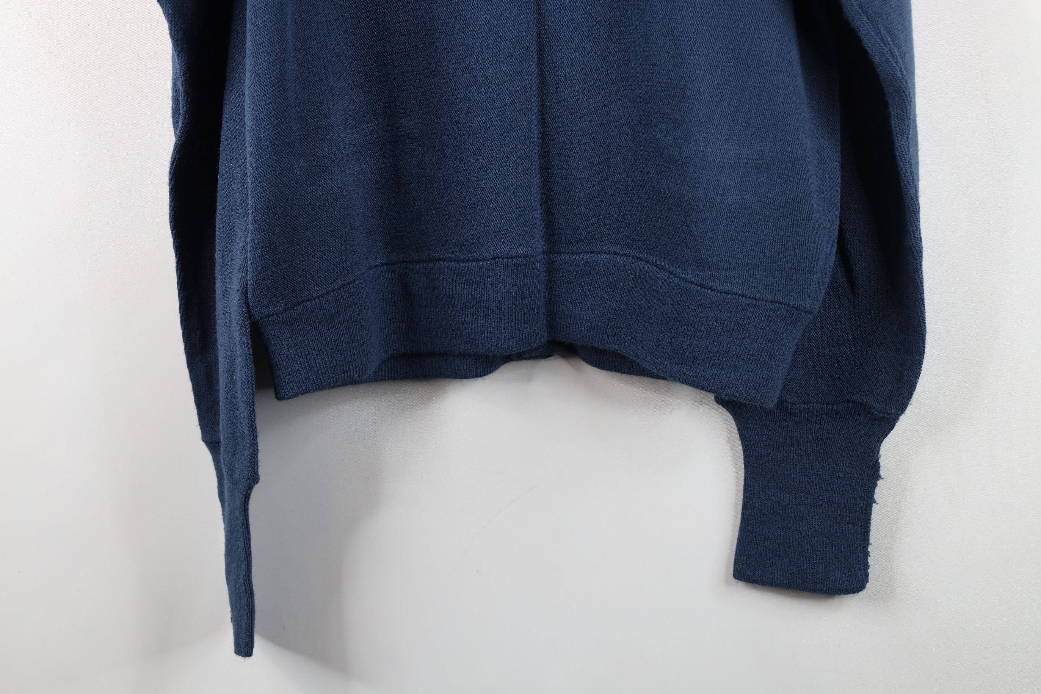 Vintage Vintage 70s Streetwear Blank Knit Cardigan Sweater Blue USA Size US M / EU 48-50 / 2 - 13 Thumbnail