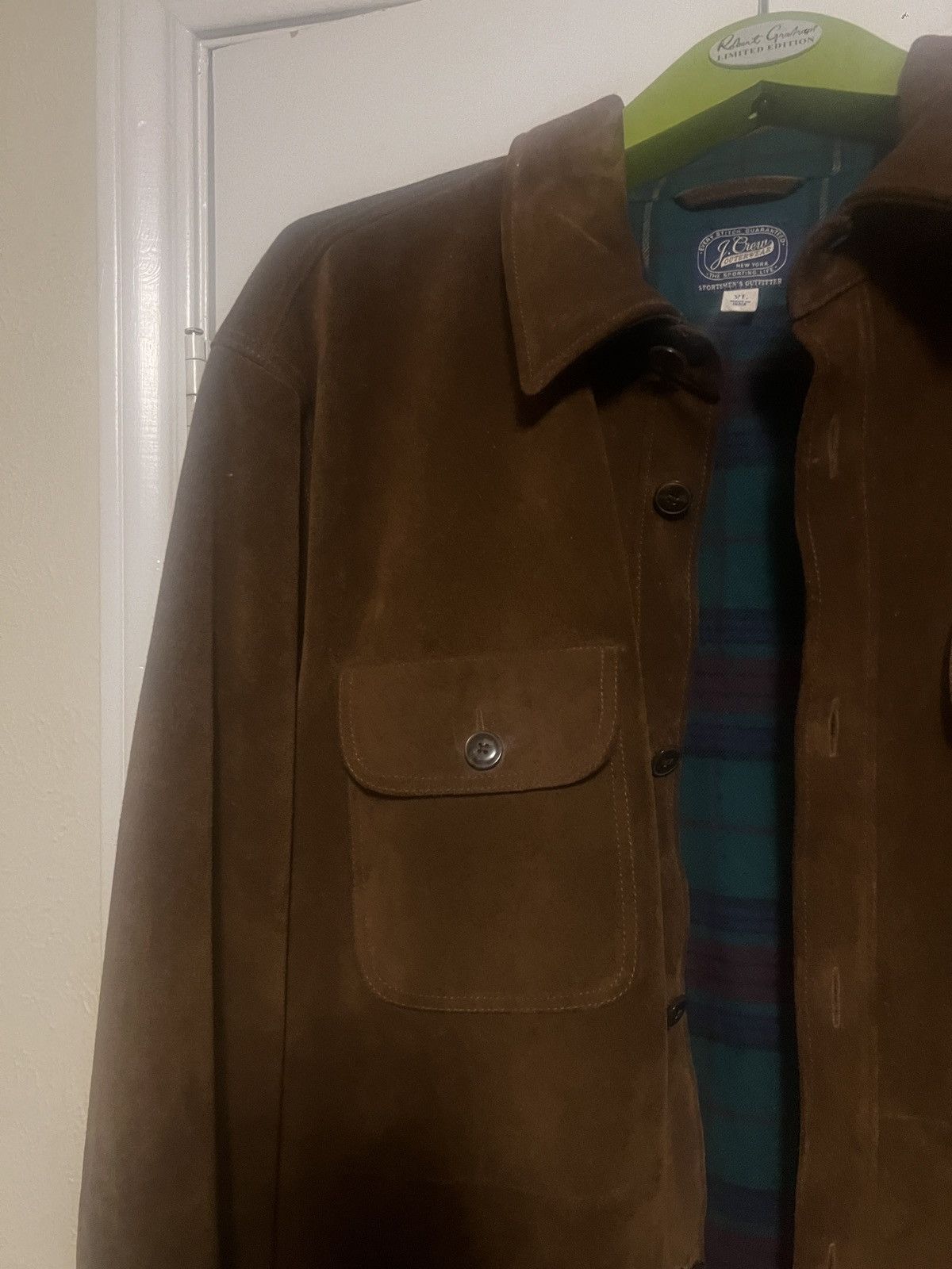 J.Crew J crew brown Italian suede over shirt jacket lnwot Size US XL / EU 56 / 4 - 5 Thumbnail