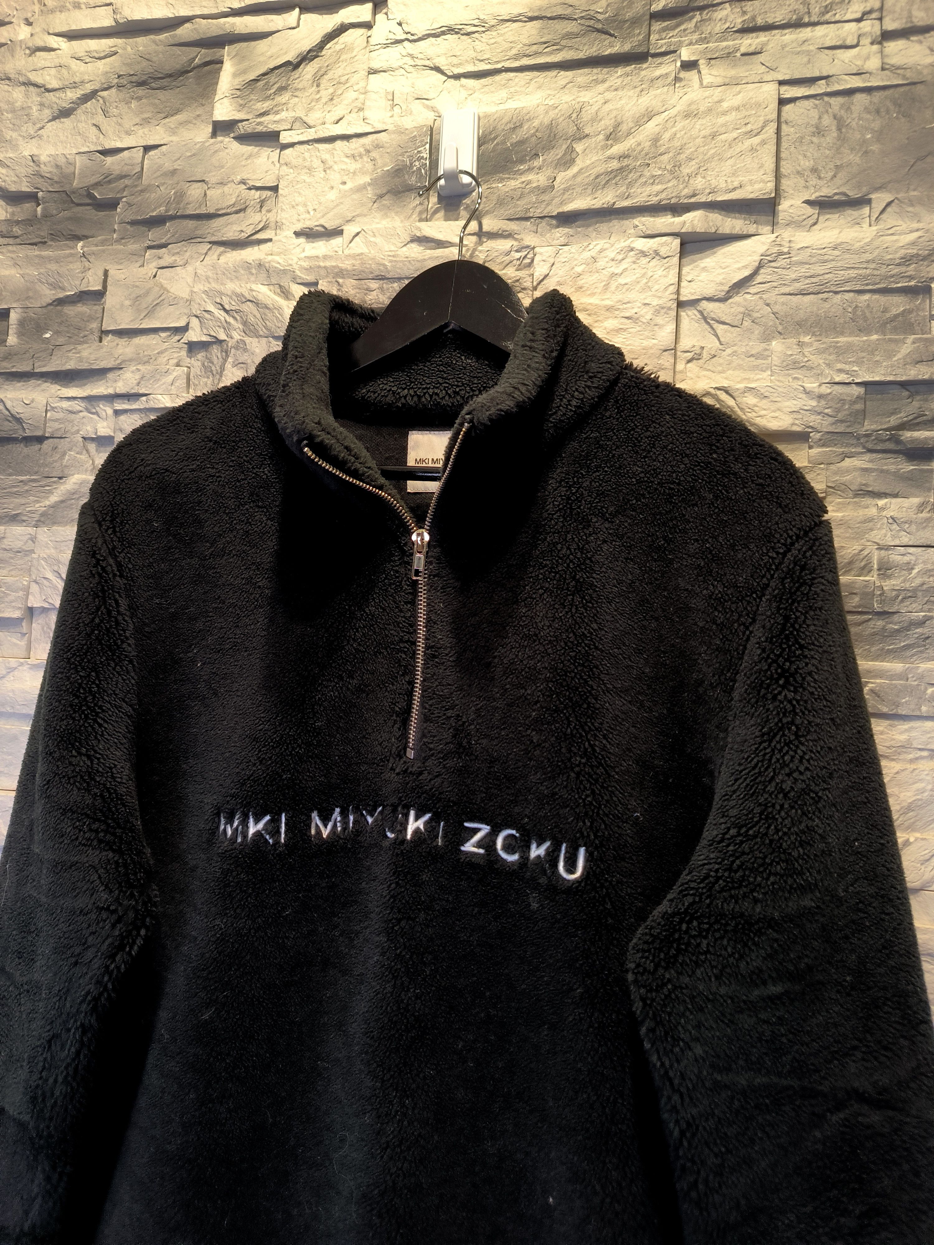 Mki Miyuki Zoku MKI Miyuki-Zoku Fleece Sweatshirt Half Zip Logo Black Size US M / EU 48-50 / 2 - 2 Thumbnail