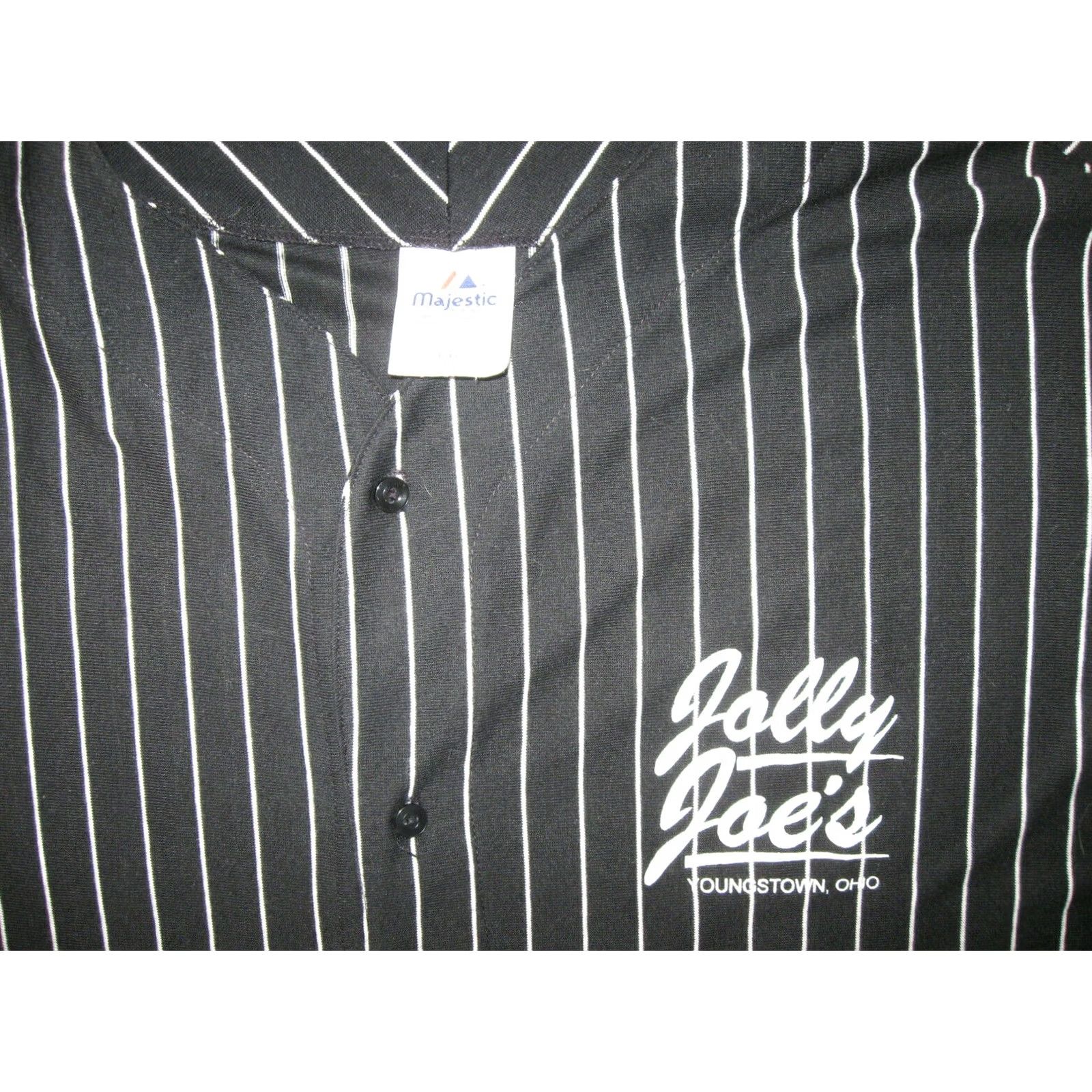 Vintage VINTAGE Majestic Jersey Shirt Sports 2XL Men Black Baseball Jolly Ohio 90s Boys Mens Size US XXL / EU 58 / 5 - 4 Thumbnail