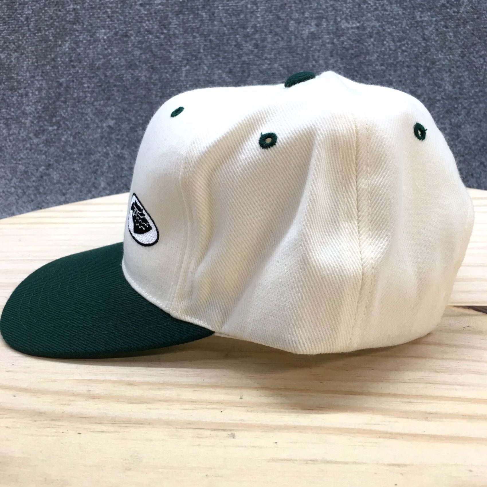 Vintage Headmaster Hat Mens One Size White Eagle Snapback Cap Green Embroidered Logo Size ONE SIZE - 4 Thumbnail