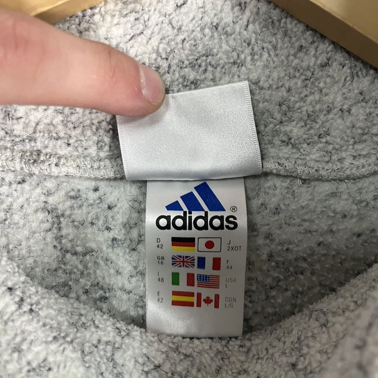 Adidas VINTAGE 👻 Adidas fleece high neck golf sweatshirt Size US L / EU 52-54 / 3 - 10 Thumbnail
