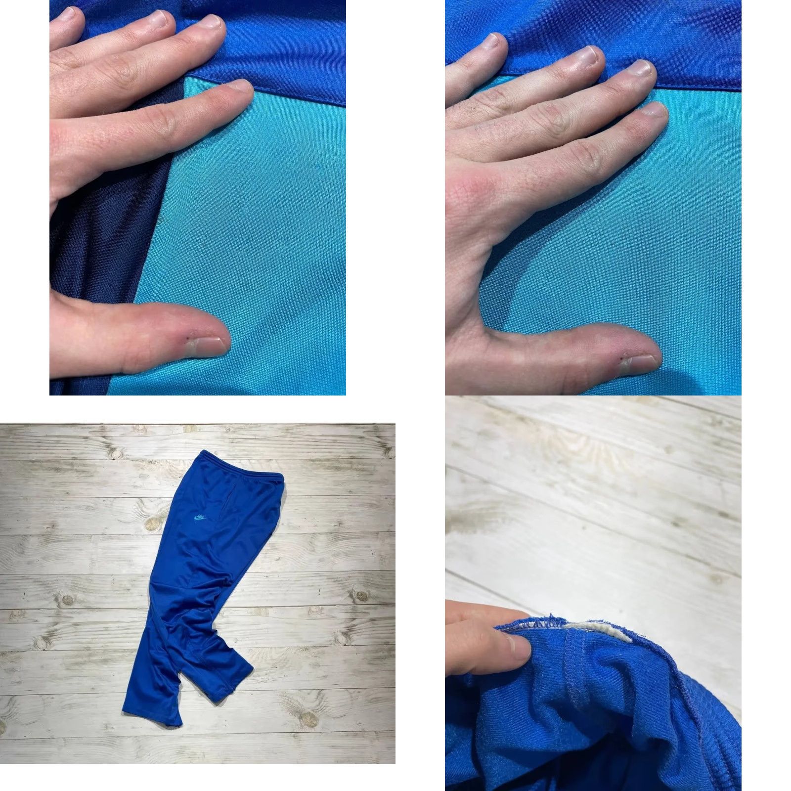 Nike VINTAGE Nike Tracksuit Jacket And Pants Men Size L blue Size 42R - 9 Thumbnail