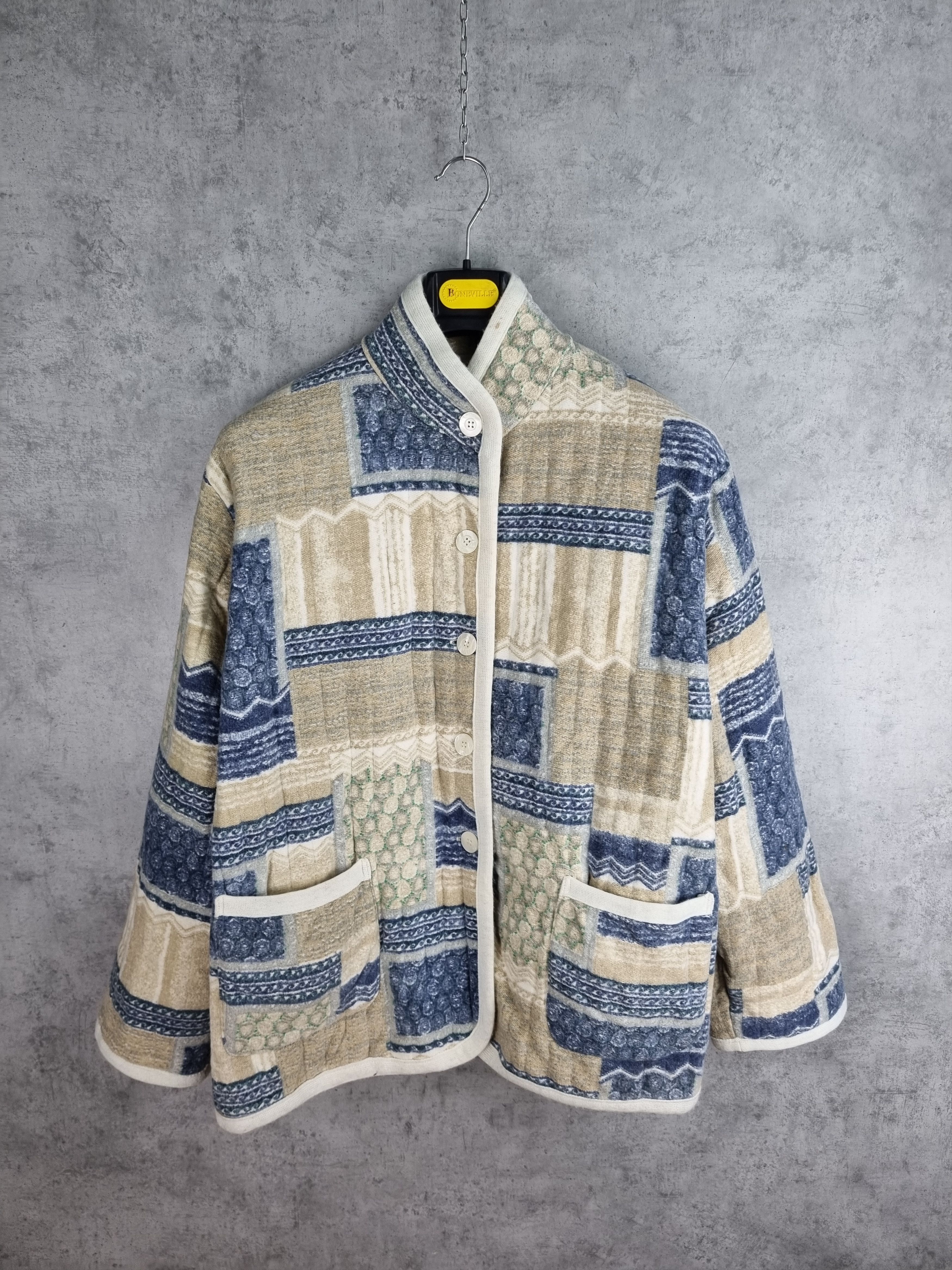 Japanese Brand × Vintage Vintage KIMONO Quilted Jacket Patchwork KAPITAL style Size US L / EU 52-54 / 3 - 2 Thumbnail