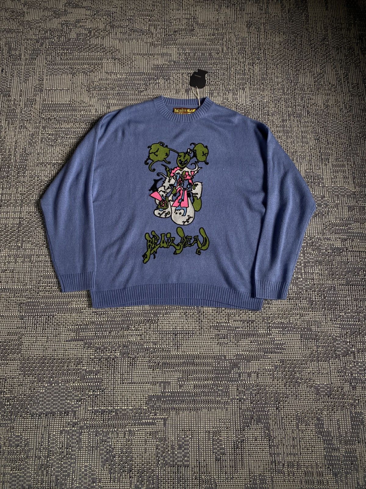 Brain Dead BRAIN DEAD CYBER BUNNY SWEATER-BLUE Size US M / EU 48-50 / 2 - 1 Thumbnail