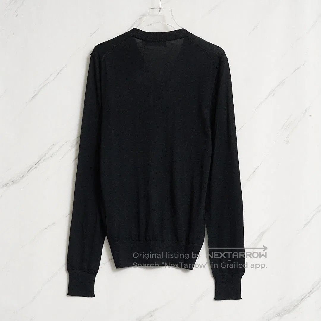 Dolce & Gabbana Dolce&Gabbana Men's Black V-Neck Knit Sweater. Size US S / EU 44-46 / 1 - 3 Thumbnail