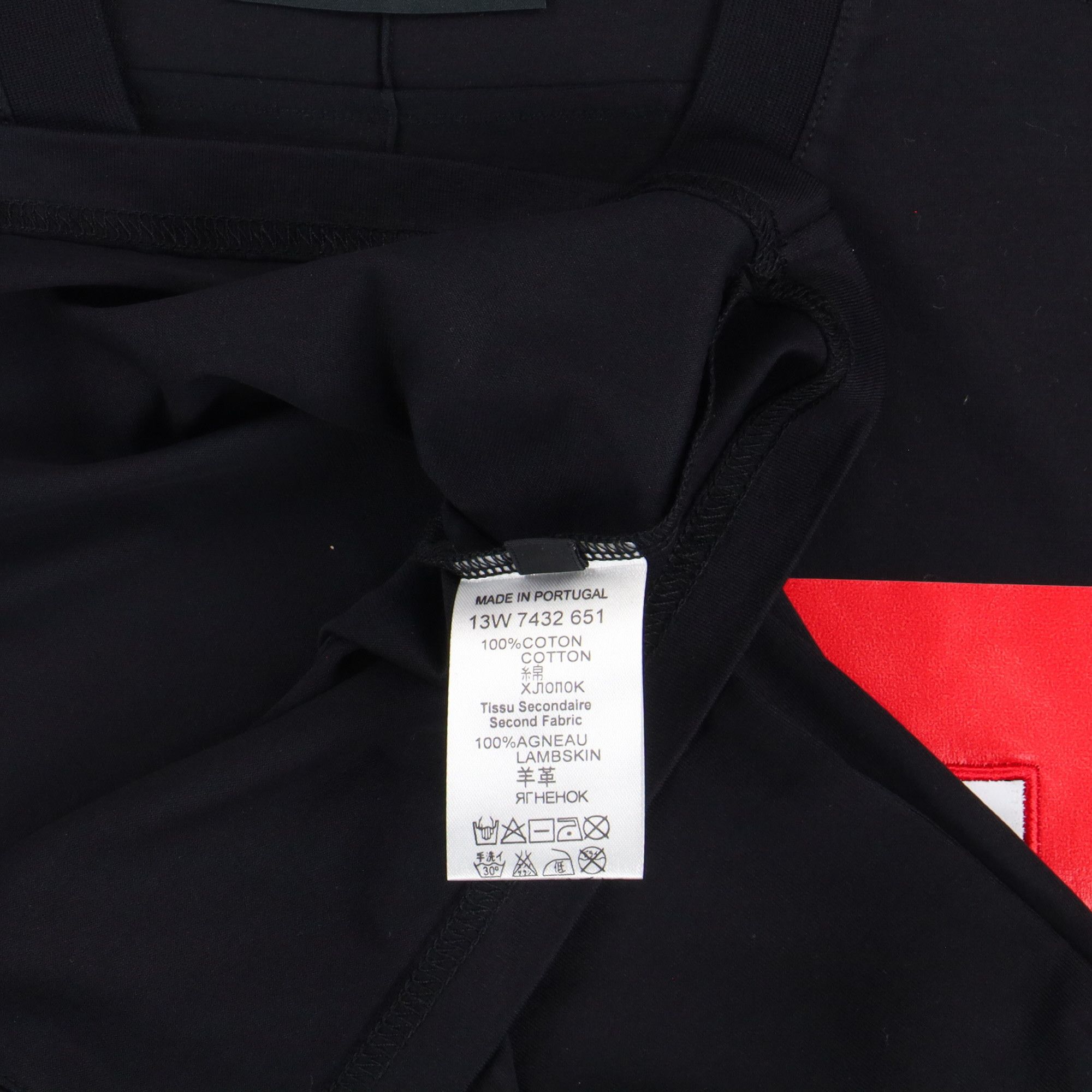 Givenchy Black Lambskin Frame Bondage Print T-Shirt Size US XS / EU 42 / 0 - 8 Thumbnail